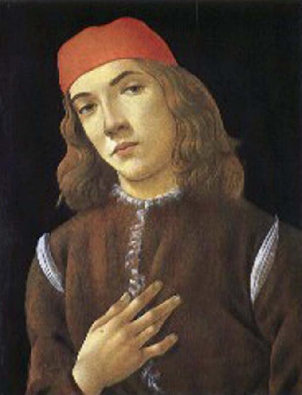 Sandro Botticelli Portrait of youth Germany oil painting art